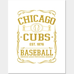 Vintage Cubs American Baseball Posters and Art